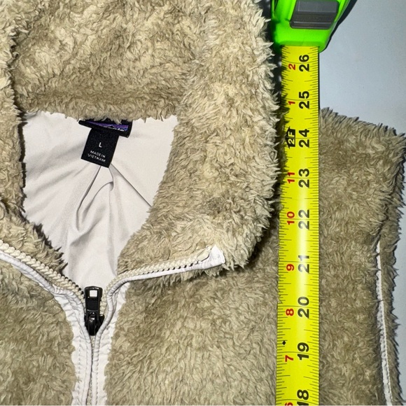 Patagonia Los Gatos Sherpa Fleece Vest Beige 25215 Outdoor Travel Women's L - Picture 7 of 8